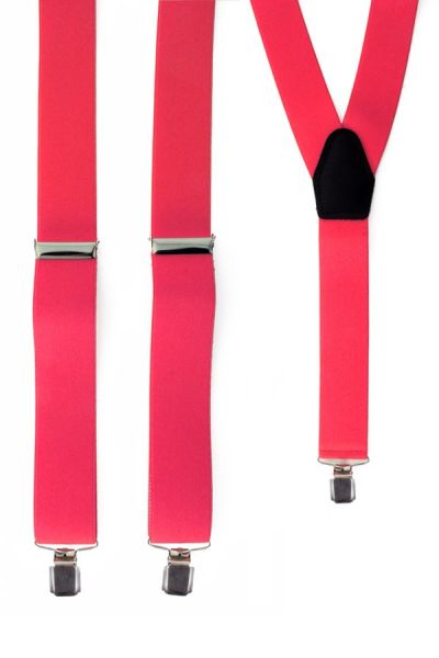 Suspenders neon pink fluorine