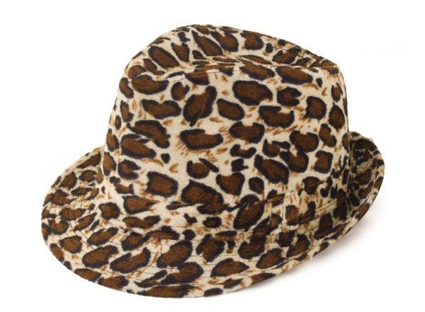 Gangster pimp leopard print hat