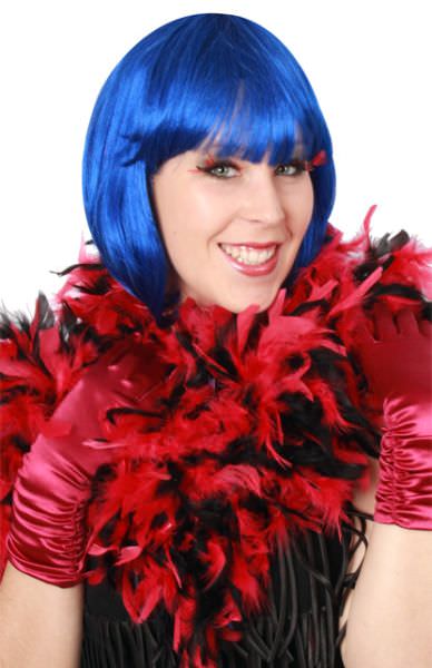 Burlesque Feather Boa Zwart Red