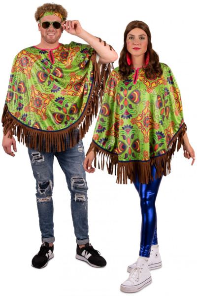 Hippie poncho paisley