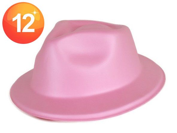 Pink fedora dress up hats