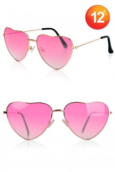 Heart Shaped Sunglasses pink