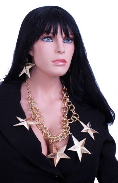 Necklace stars and earring