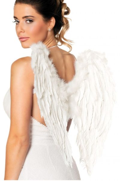 Angel wings white feathers
