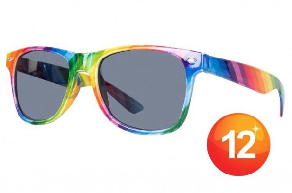 Cheerful sunglasses rainbow