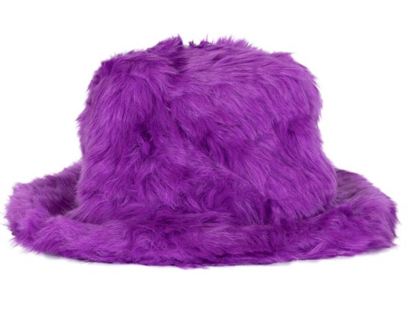 Fluffy Bucket hat purple