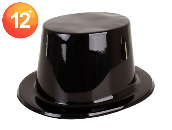 Plastic tall cylinder hat