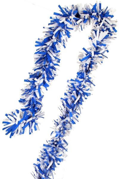 Foil twist garland blue white