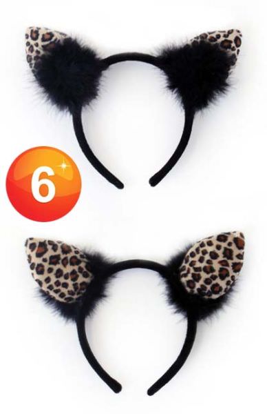 Diadem leopard dark with plushe black
