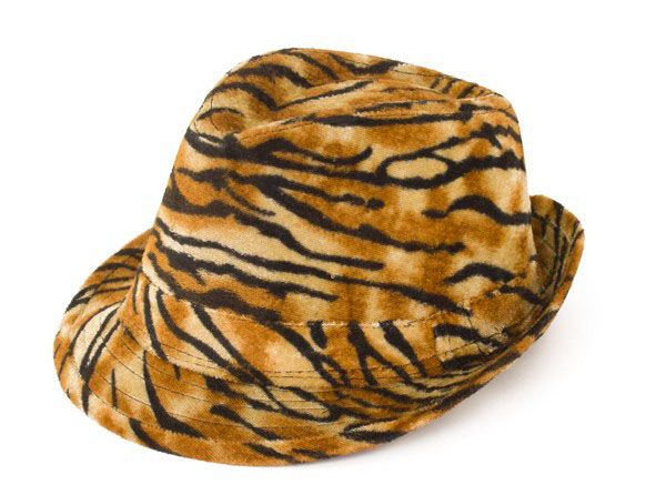 Gangster pimp tiger print hat