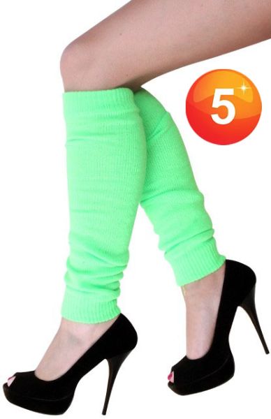 Leg warmers Fluor green