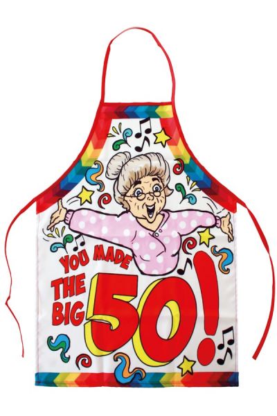 Cooking apron Sarah you made the big 50