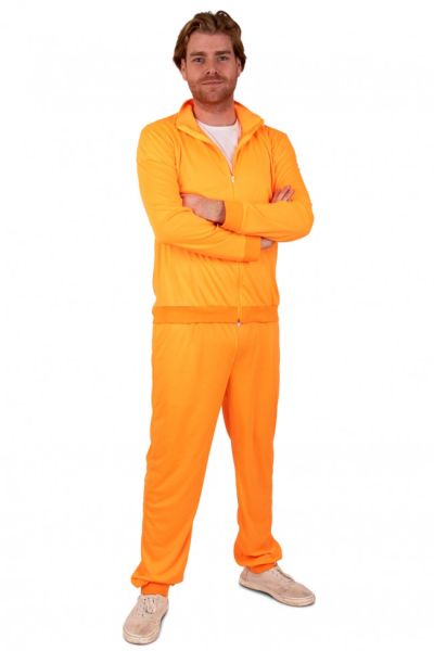 Retro Tracksuit neon orange men