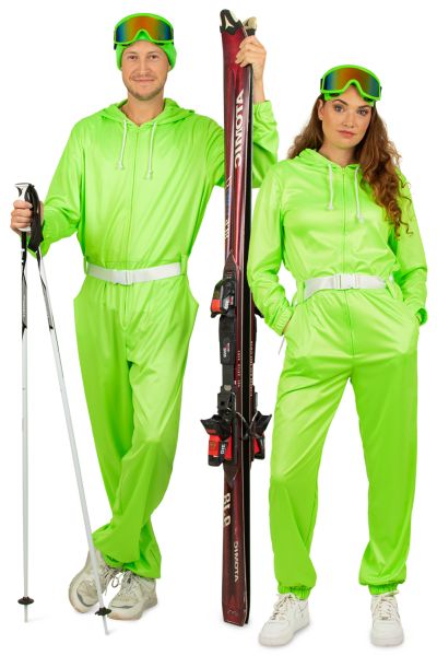 Apres ski overalls neon green