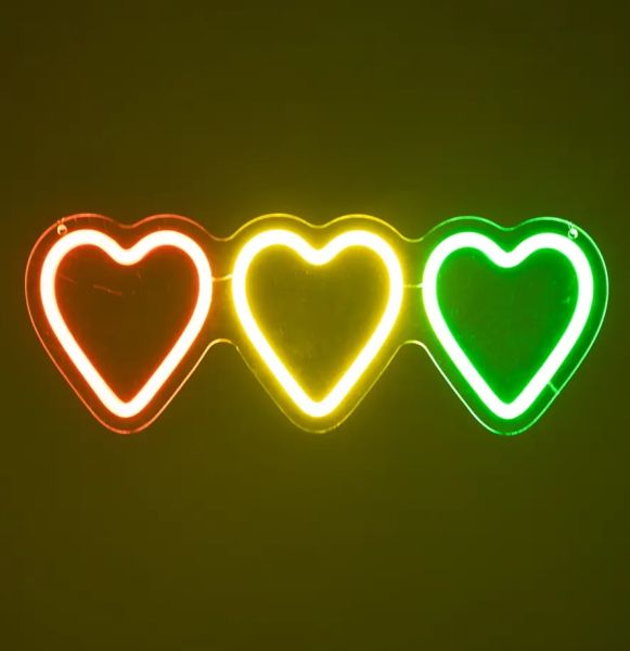 LED neon sign Hearts