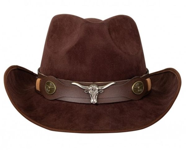 Embellished Denim Cowboy Hat