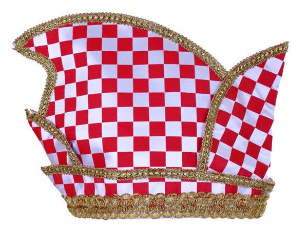 Princes hat red white checkered