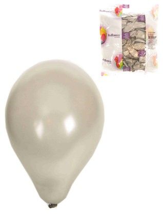 Balloons Silver 100 pieces nr 12