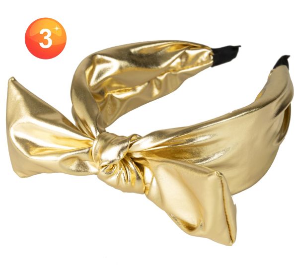 Gold Headband with Bow