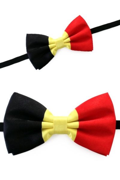 Bow tie satin flag Belgium