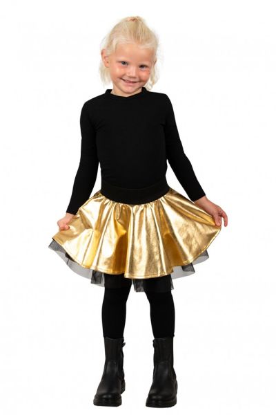 Glittering Disco skirt gold girls