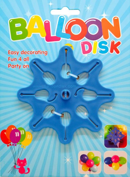 Balloon disk help for balloon decorations