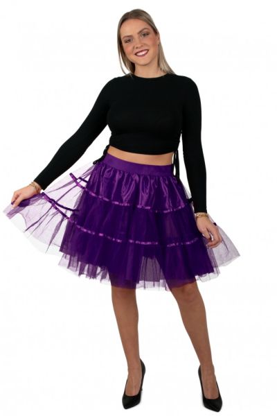 50s High School Petticoat Purple