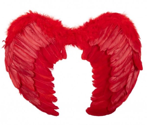 Angel wings red