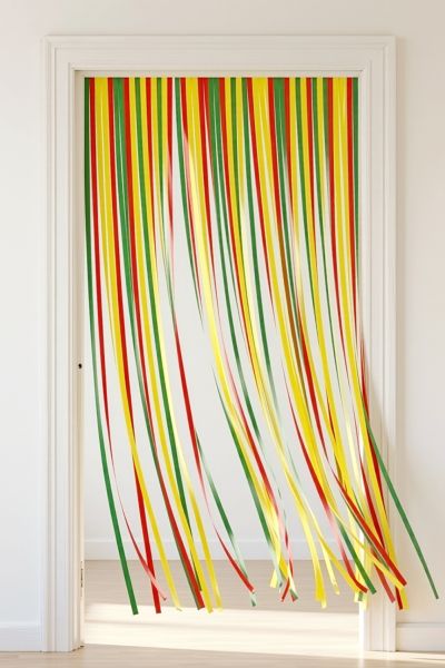Reggae red yellow green door curtain film