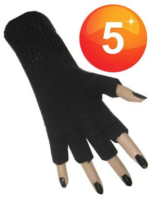 Fingerless glove black