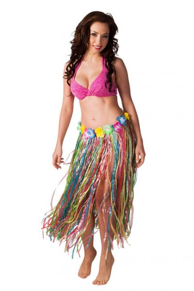 Long multicolored hawaii skirt