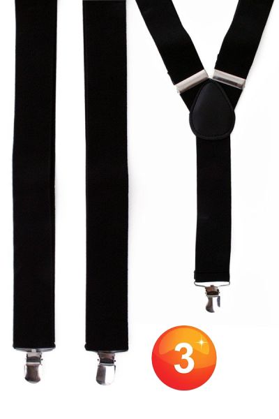 Suspenders colour black