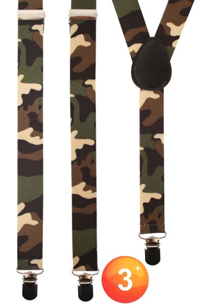 Soldiers braces camouflage