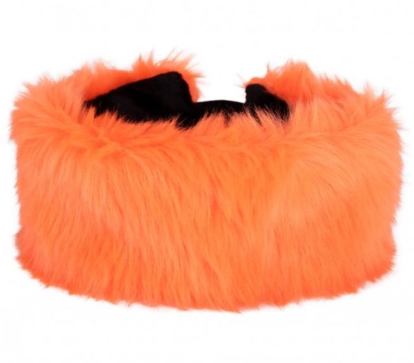 Headband orange plush