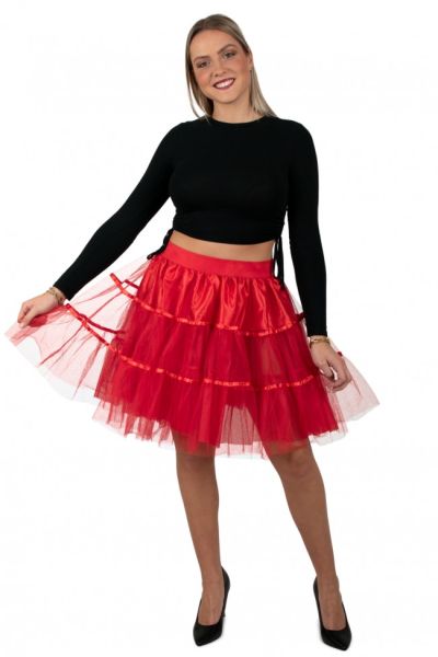 50s High School Petticoat Red