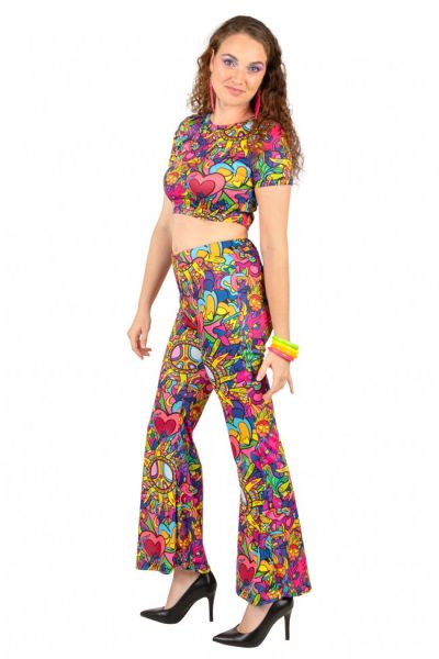 Flared Lady's colourful dream trousers