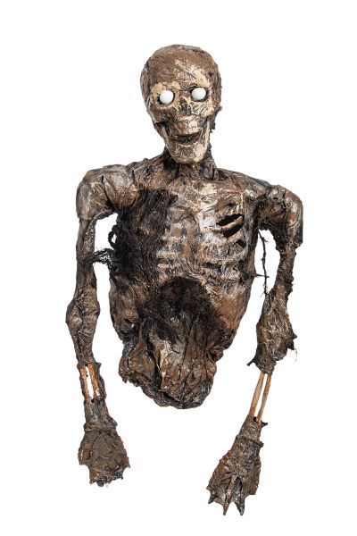 Zombie torso with glowing eyes