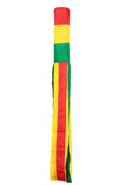 Windsock red yellow green with wisps