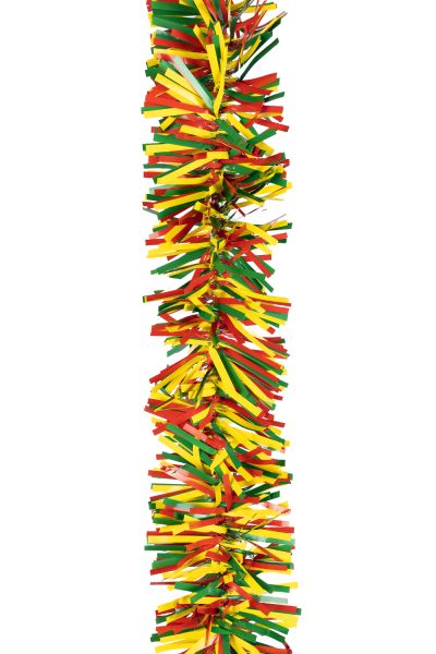 PET garland red yellow green mix 5m