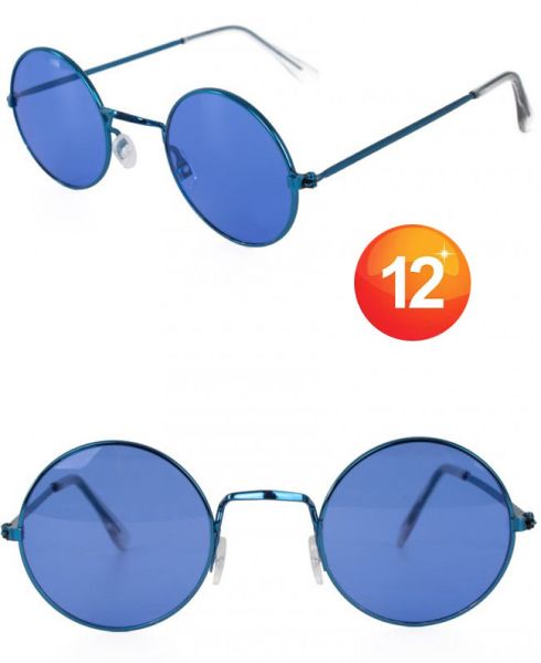 Retro Hippie glasses blue