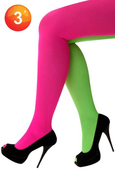 Panty fluor pink fluor green