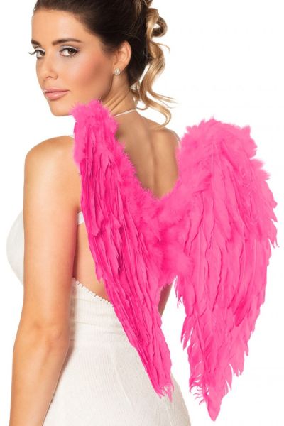 Angel wings pink feathers