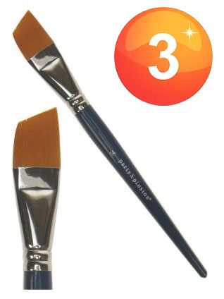 PXP one stroke angular split cake brush nr. 14