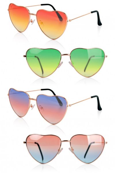 Heart Shaped Sunglasses Hippie