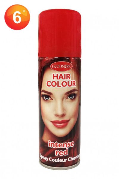 Red hair spray